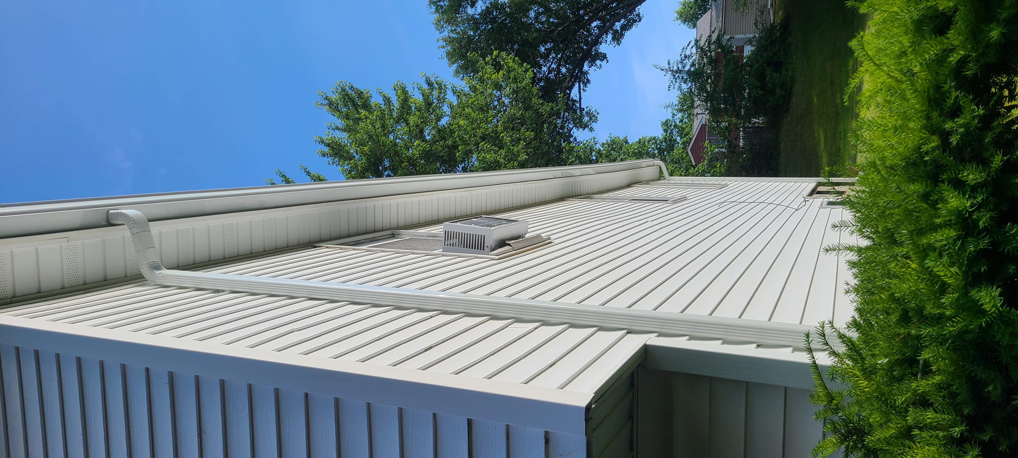 Completed gutters and fascia after job